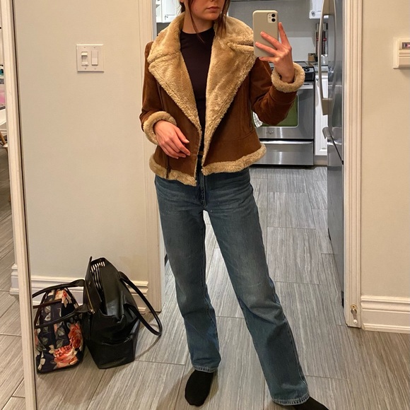 Brown Aviator Jacket - Picture 2 of 6